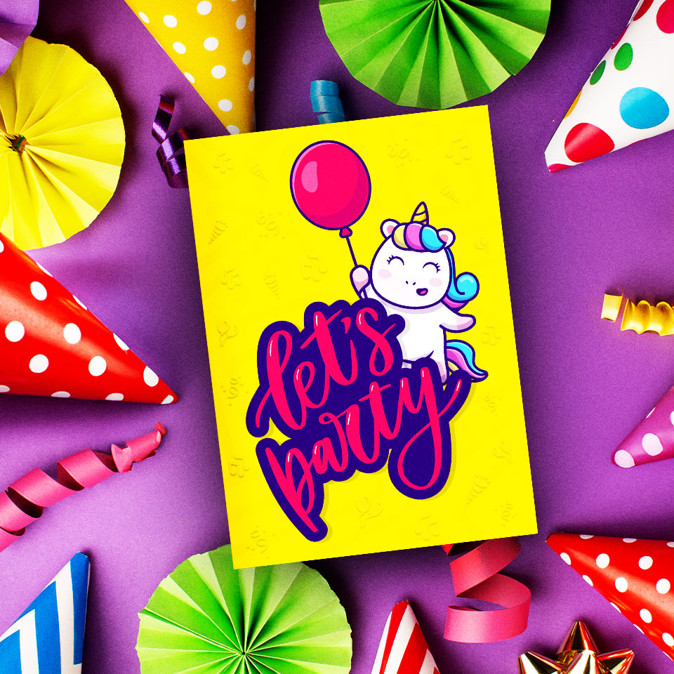 Felicitare Let's Party
